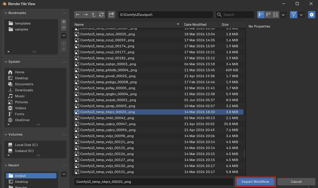 Blender File View — Import Workflow