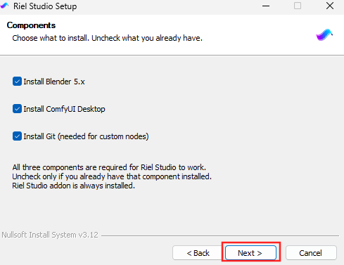 Installer components